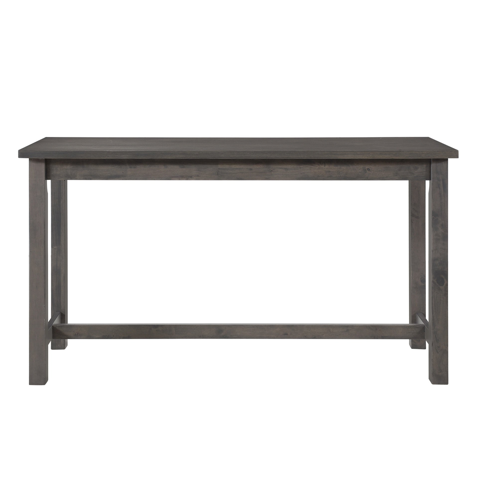 4pc Counter Height Dining Set Gray Finish Counter Height Table w Drawer Built-in USB Ports Power Outlets and 3 Stools Casual Dining Furniture
