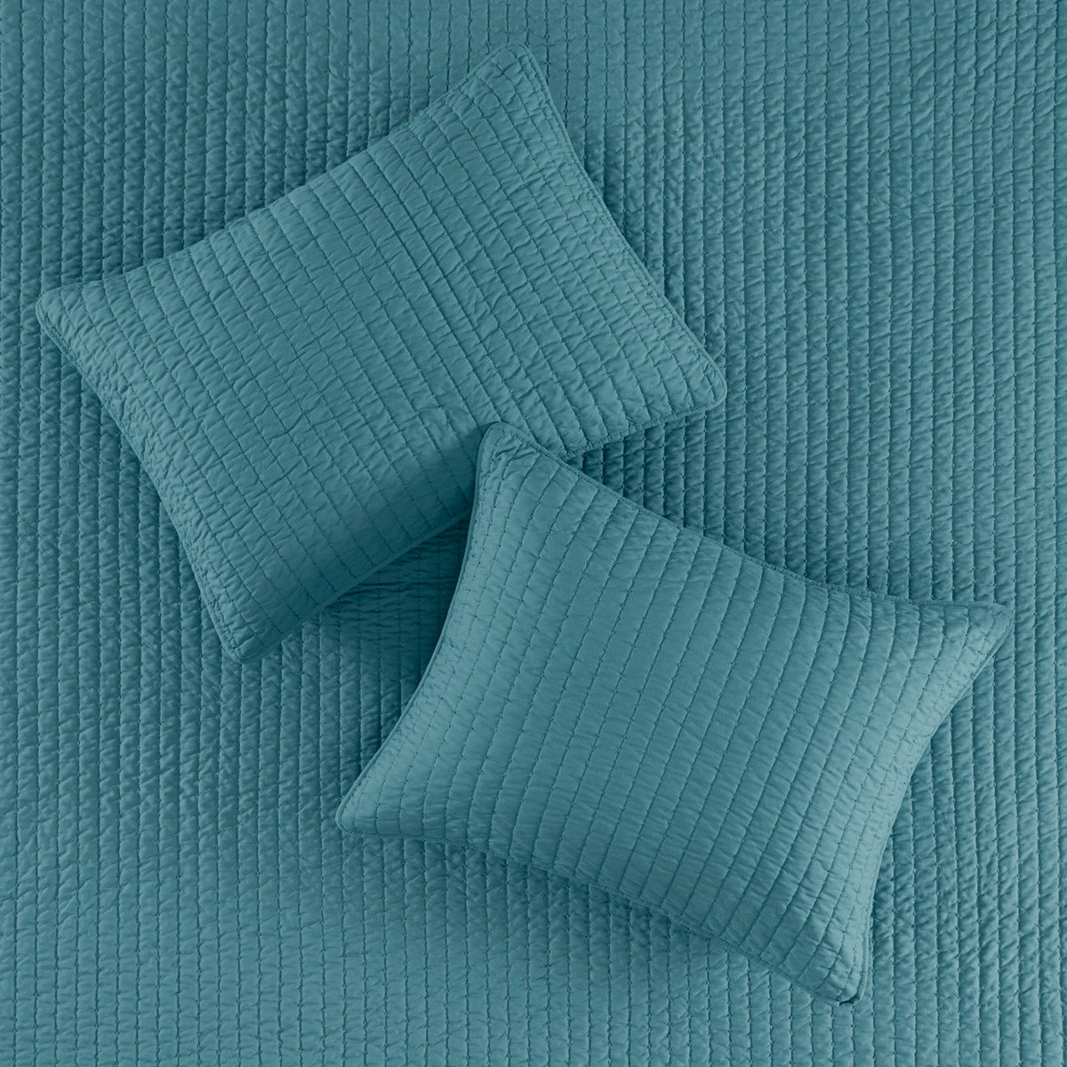 3 Piece Quilt Set Teal Full/Queen