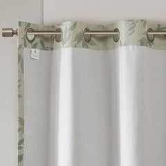 Printed Botanical Blackout Curtain Panel