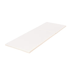 2" THICK CHAISE LOUNGE CUSHION IN CREAM - WATERPROOF FOLDABLE 2-SECTION DESIGN  - FOR POOLSIDE, PATIO & GARDEN