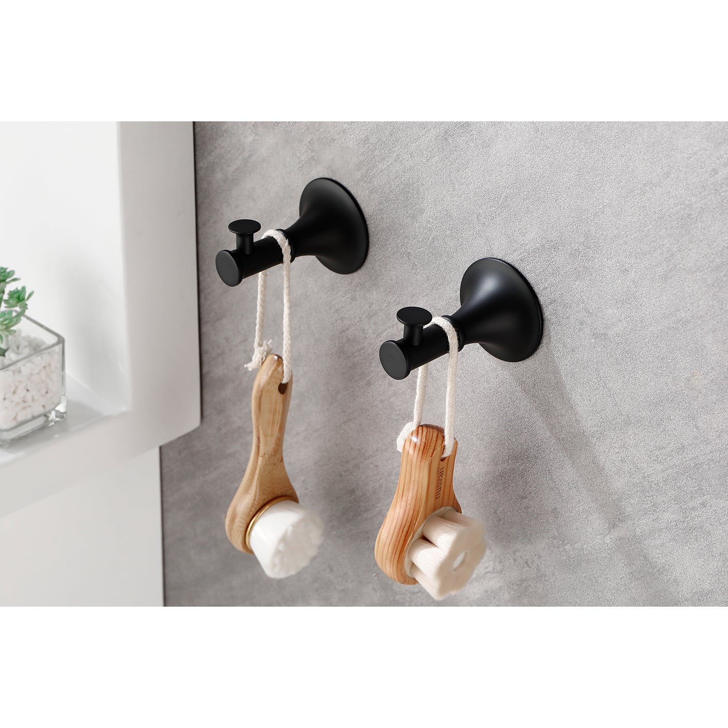6 Piece Brass Bathroom Towel Rack Set Wall Mount