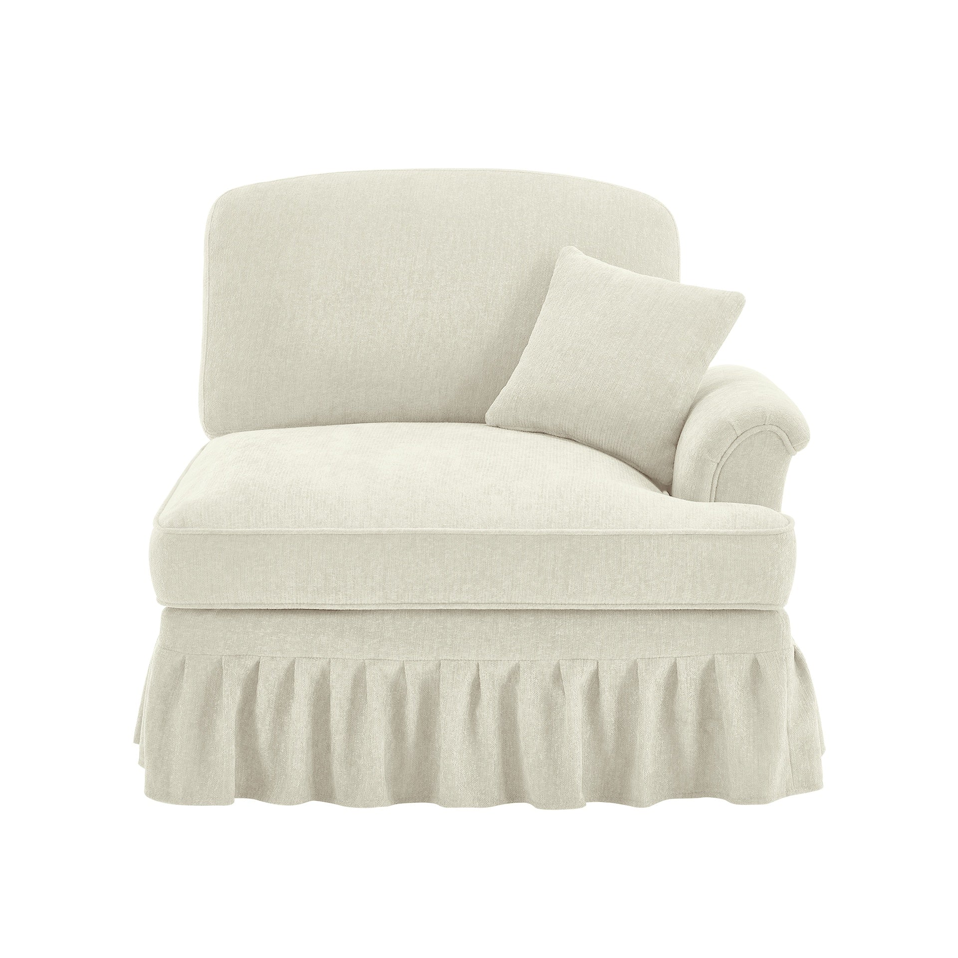 Sofa RSF Chenille W/1 Pillow -Beige
