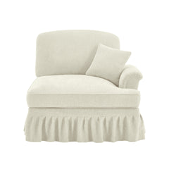Sofa RSF Chenille W/1 Pillow -Beige