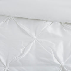 7 Piece Tufted Comforter Set White Cal King