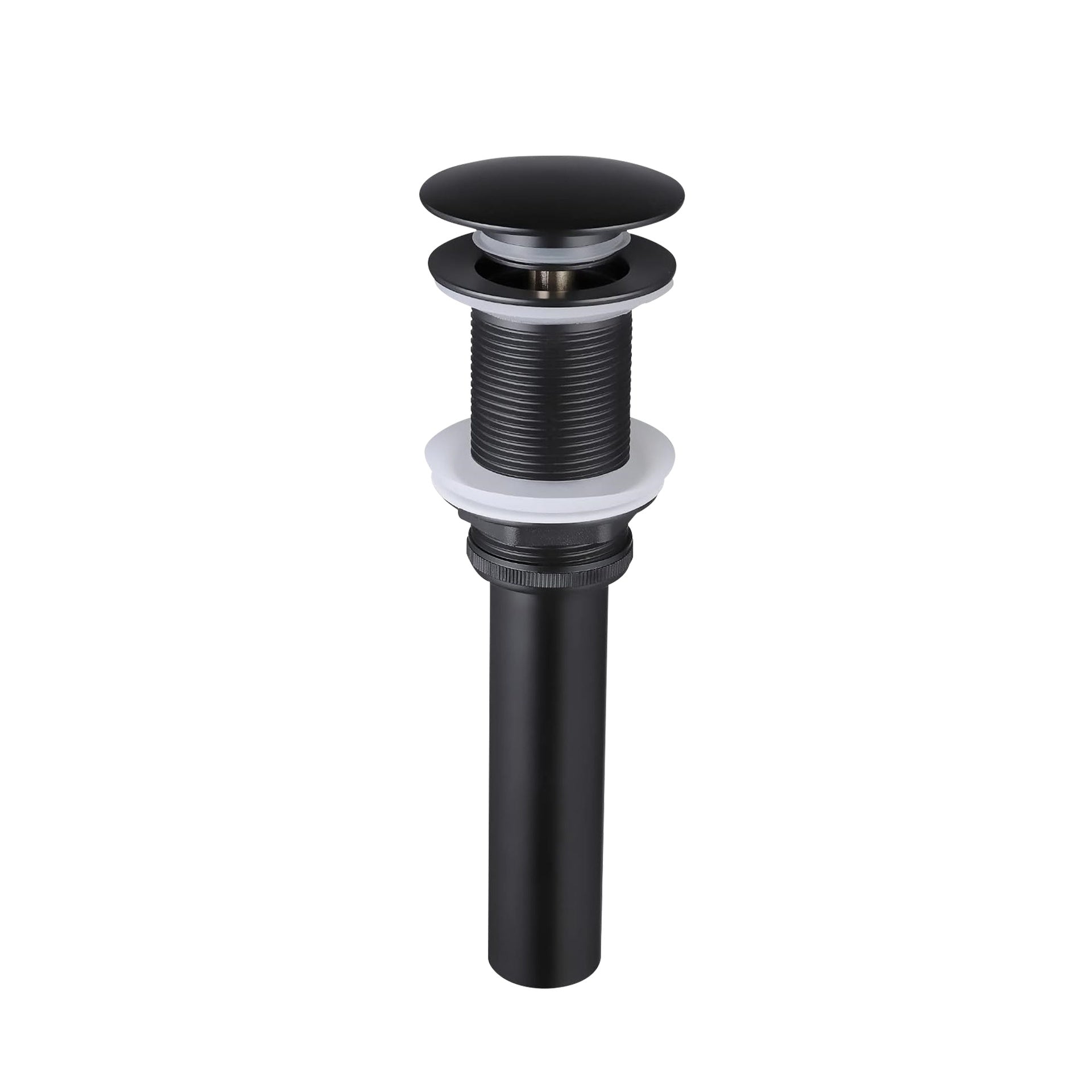 Waterfall Spout Bathroom Sink Single Handle Faucet with Pop-Up Drain (No Overflow)