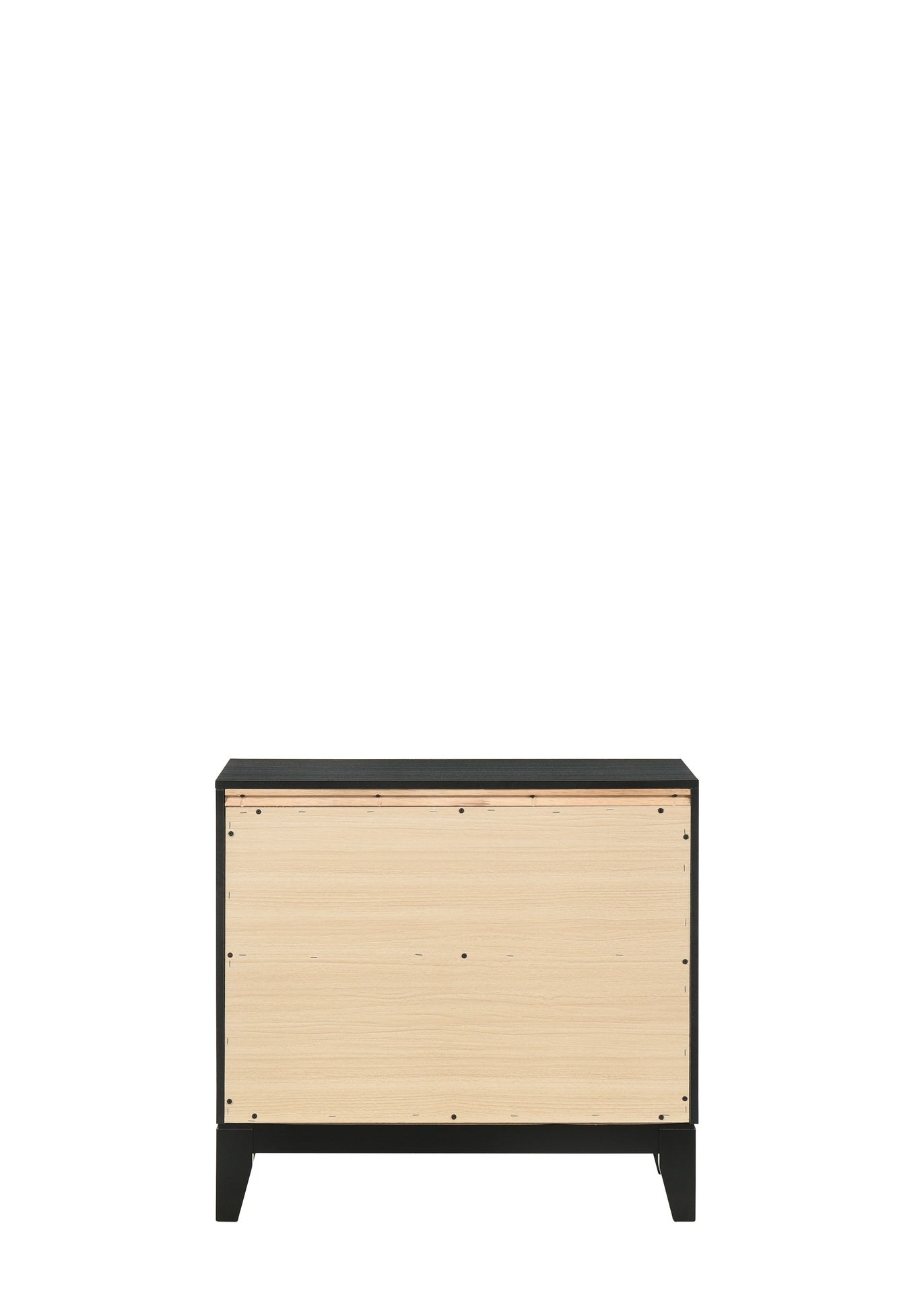 Haiden Weathered Black Finish Nightstand