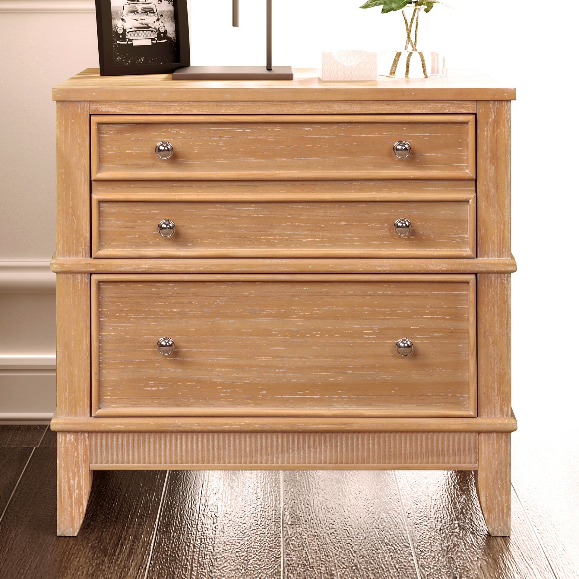 Hazel 3-Drawer Hazel 3-Drawer Side Table for Living Room, Hallway, Entryway