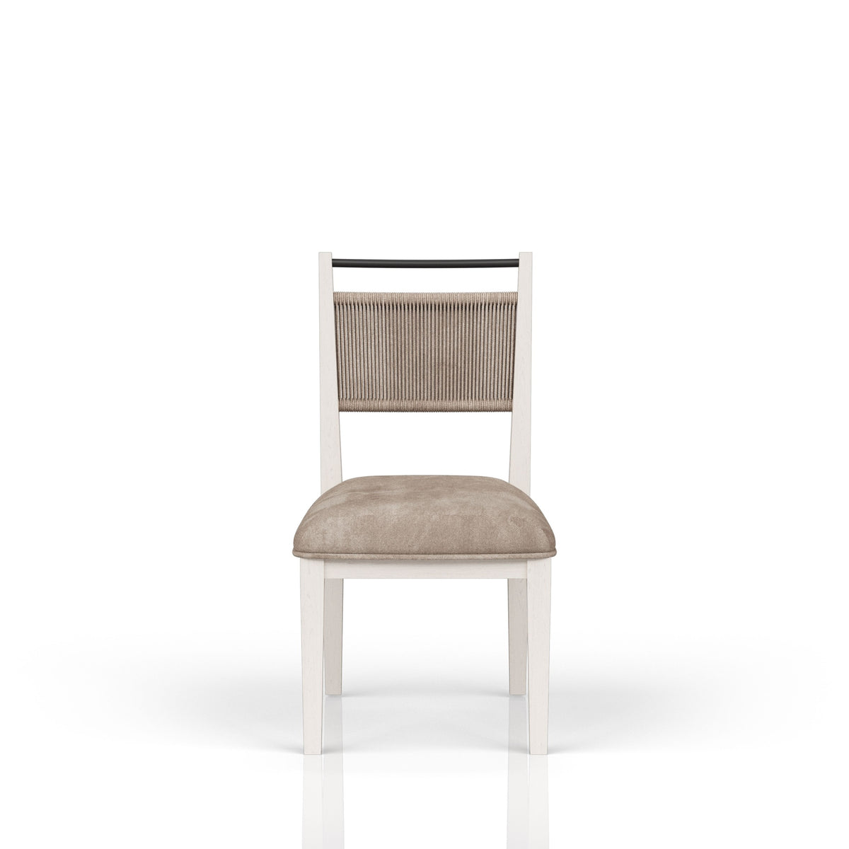 Rope Back Chair - Vanilla / Carmel (Set of 2)