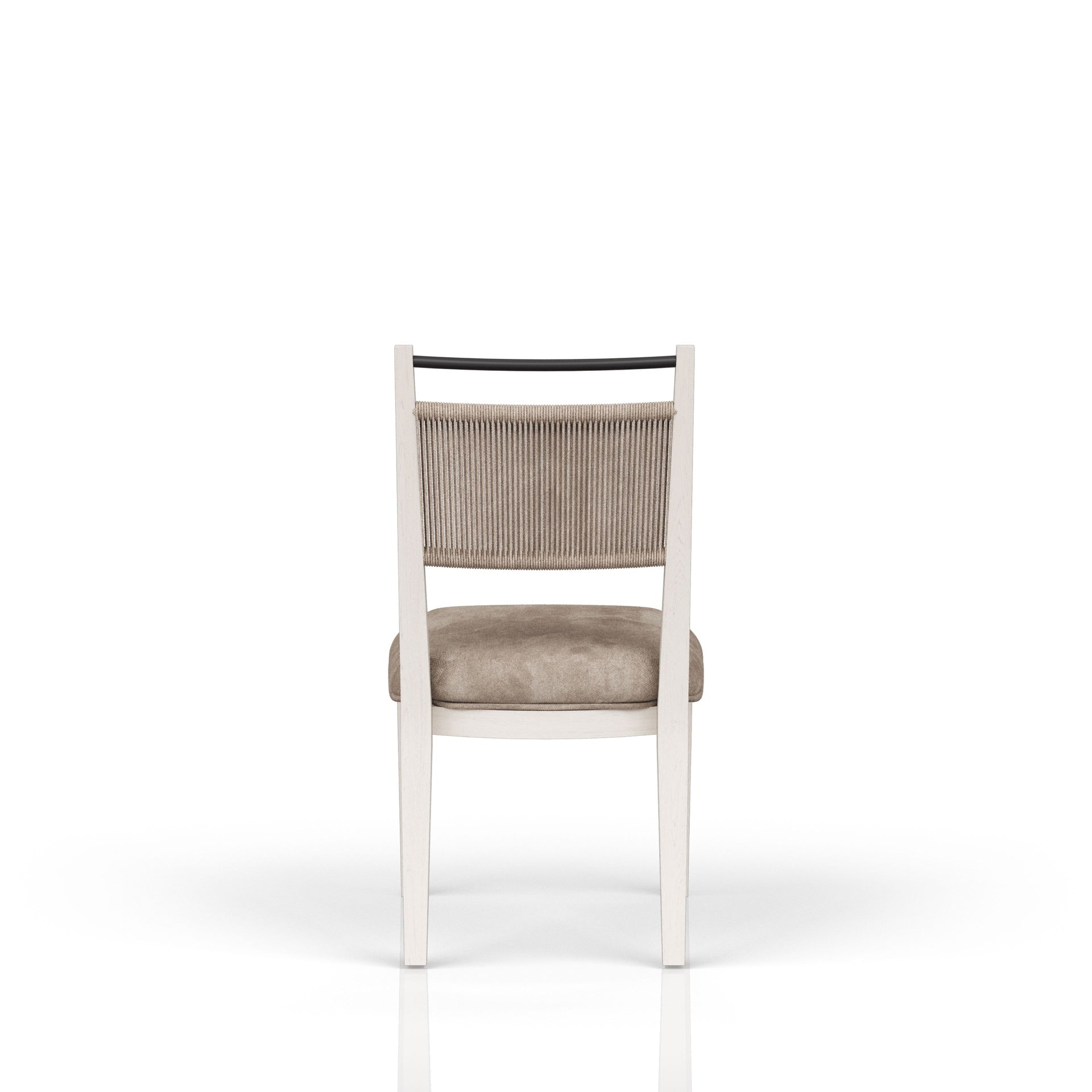 Rope Back Chair - Vanilla / Carmel (Set of 2)
