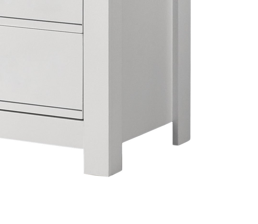 Cassini 31 inch White 5-Drawer Chest