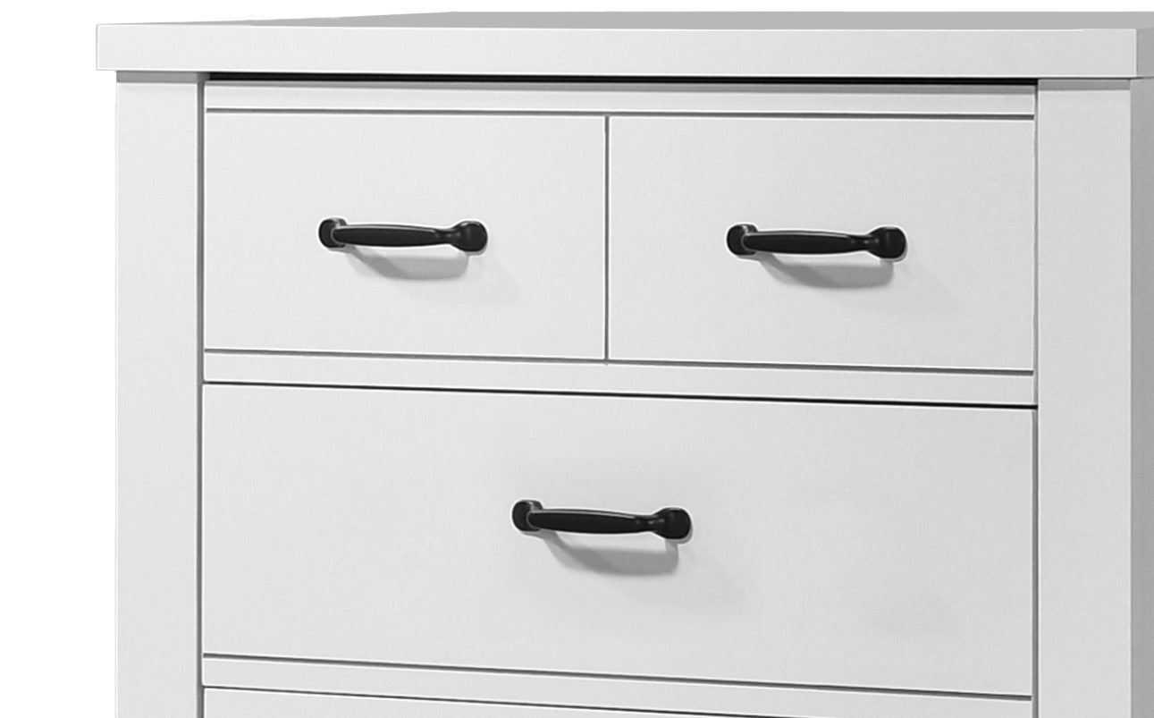 Cassini 31 inch White 5-Drawer Chest