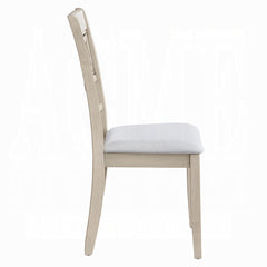Antique Gray Finish Beautiful Dining Chairs Set of 2, Formal Contemporary Padded Seat Cushion Kitchen Dining Furniture