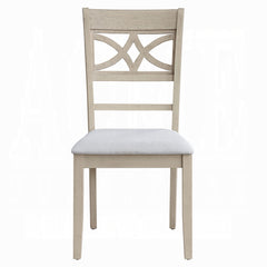 Antique Gray Finish Beautiful Dining Chairs Set of 2, Formal Contemporary Padded Seat Cushion Kitchen Dining Furniture