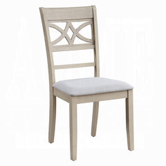 Antique Gray Finish Beautiful Dining Chairs Set of 2, Formal Contemporary Padded Seat Cushion Kitchen Dining Furniture