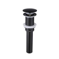Waterfall Spout Bathroom Sink Single Handle Faucet with Pop-Up Drain (No Overflow)