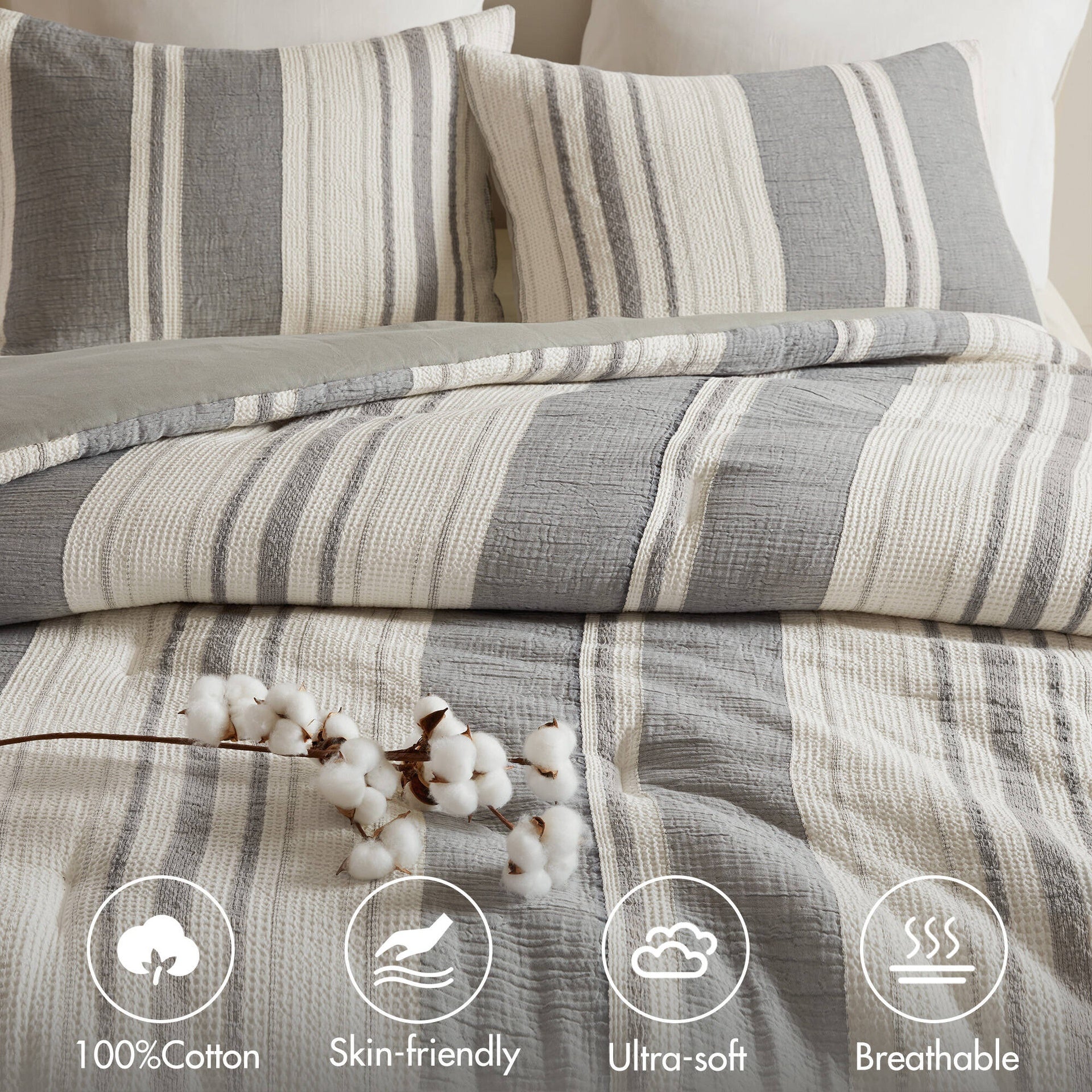 3PCS Full/Queen Comforter 3 PCS Set