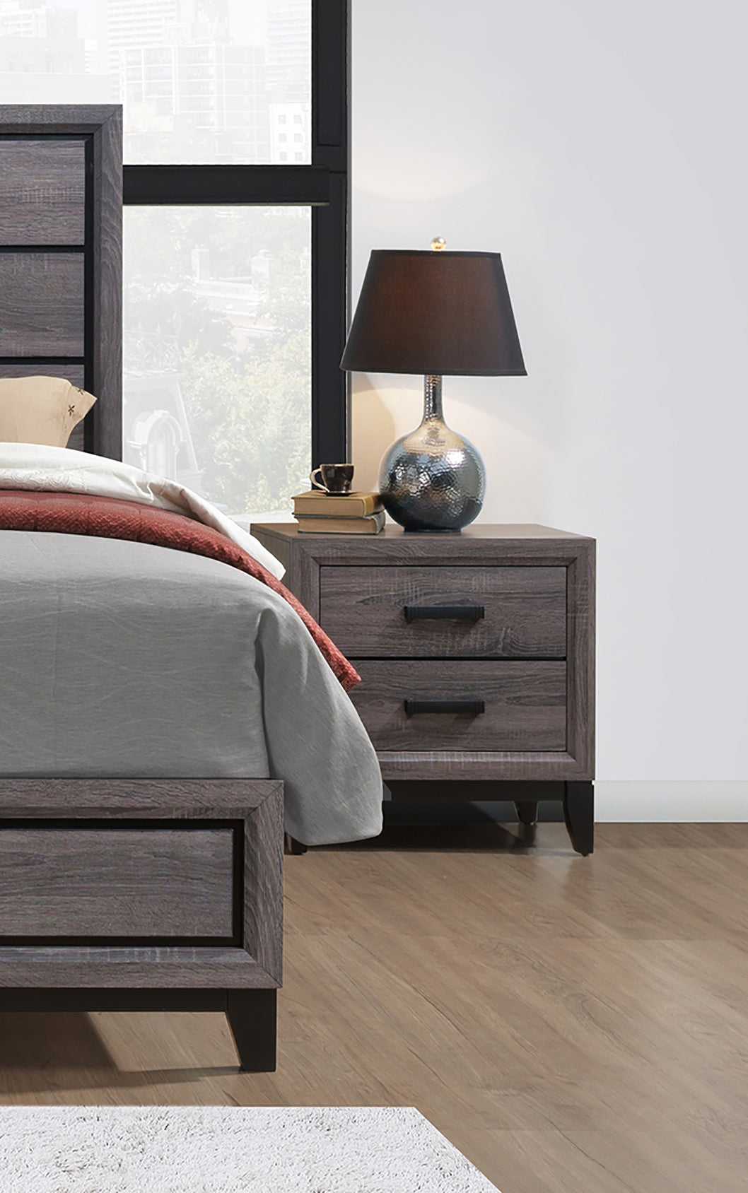 MIRAGE GREY NIGHTSTAND