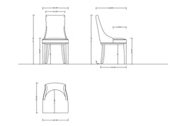 Dining Chair - Set of 2 in Tan