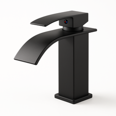 Single Handle Bathroom Faucet Lavatory Faucet Stainless Steel Single Hole-TP, Matte Black