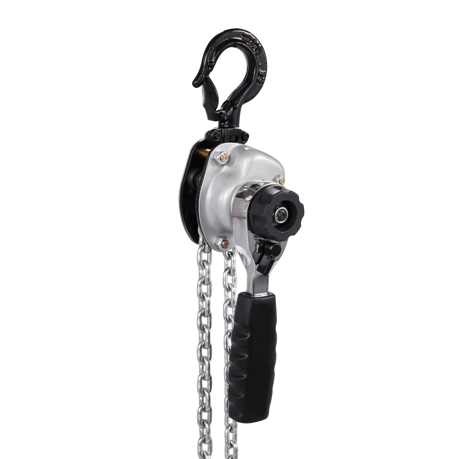 Manual Lever Chain Hoist, 1/2T 1100LBS Capacity Heavy Duty Come Along, 20FT Lift G80 Alloy Steel Chain With Dual Pawl Mechanical Brake,360°Rotating Hooks, for Warehouse Construction Garage