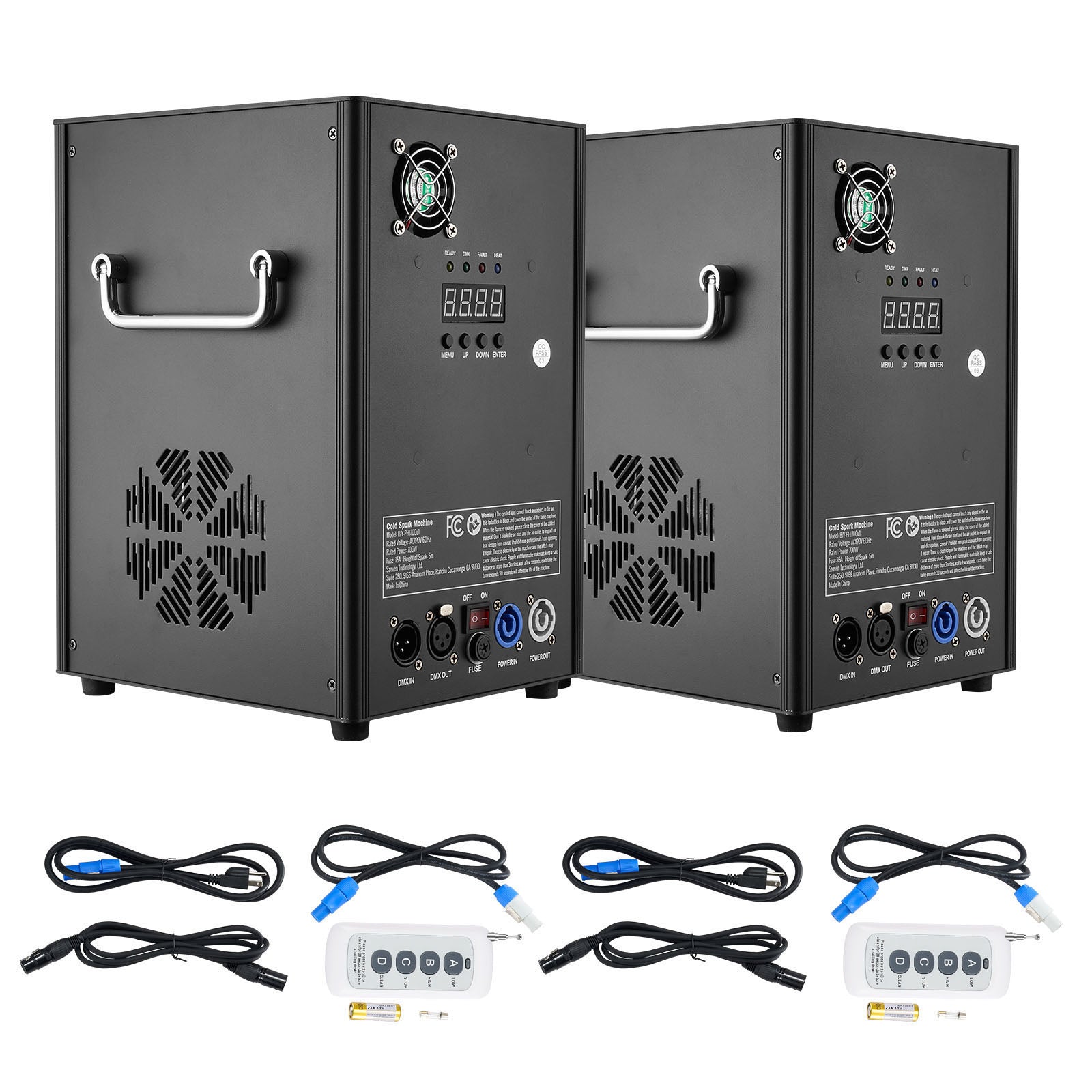 Cold Spark Firework Machinex2 700W 6.6-16.4ft Stage DJ Wedding Event Party