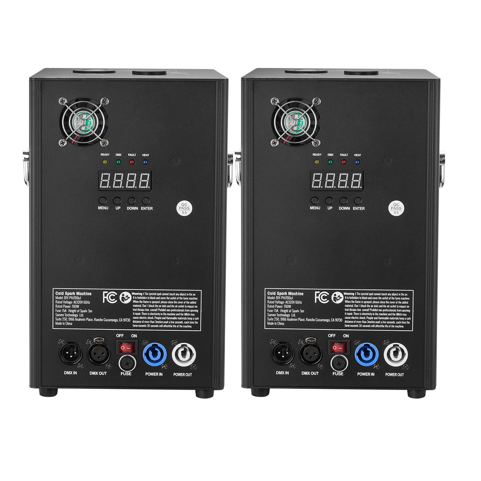 Cold Spark Firework Machinex2 700W 6.6-16.4ft Stage DJ Wedding Event Party
