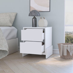 Lovell Nightstand with Sturdy Base and 2-Drawers