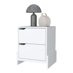 Lovell Nightstand with Sturdy Base and 2-Drawers