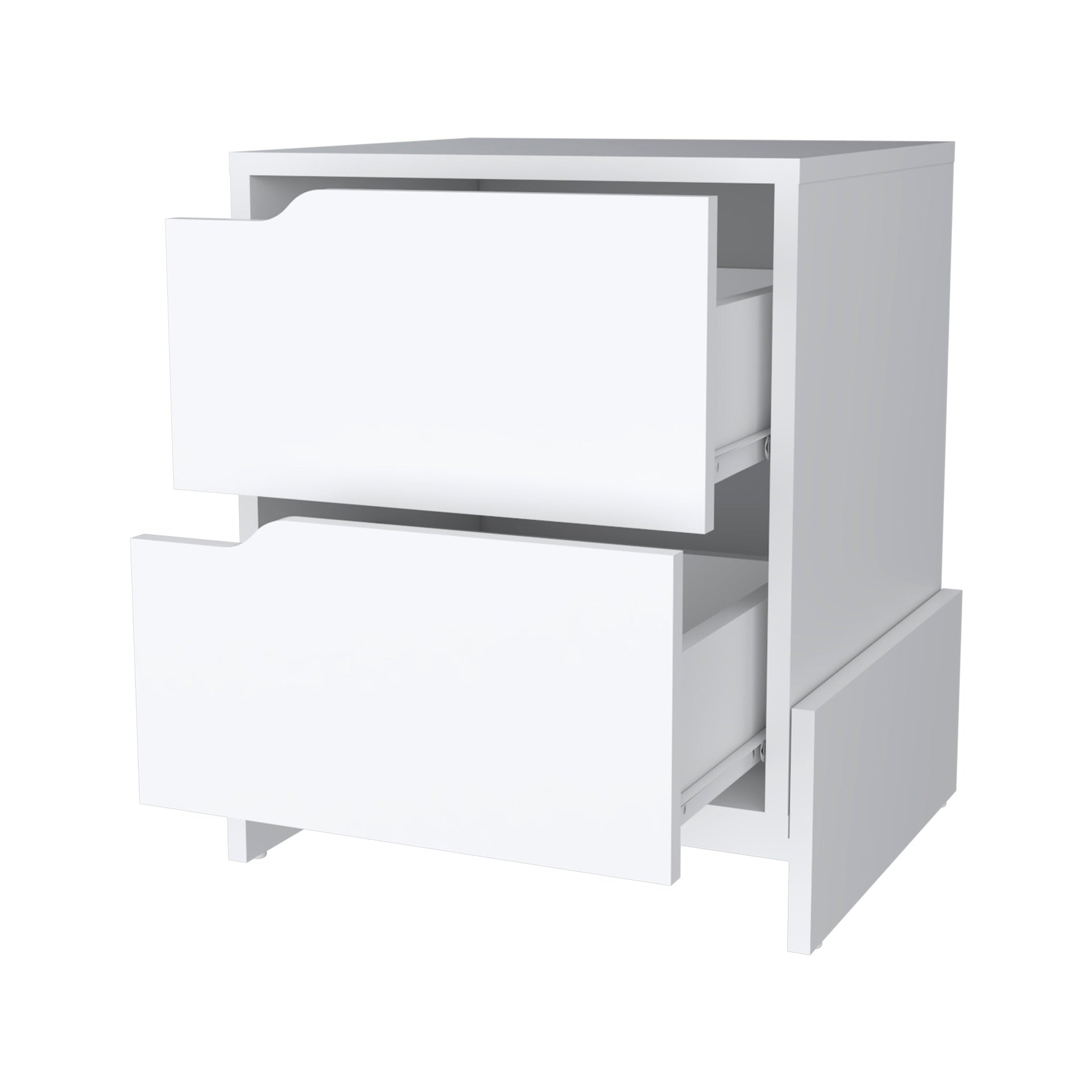 Lovell Nightstand with Sturdy Base and 2-Drawers