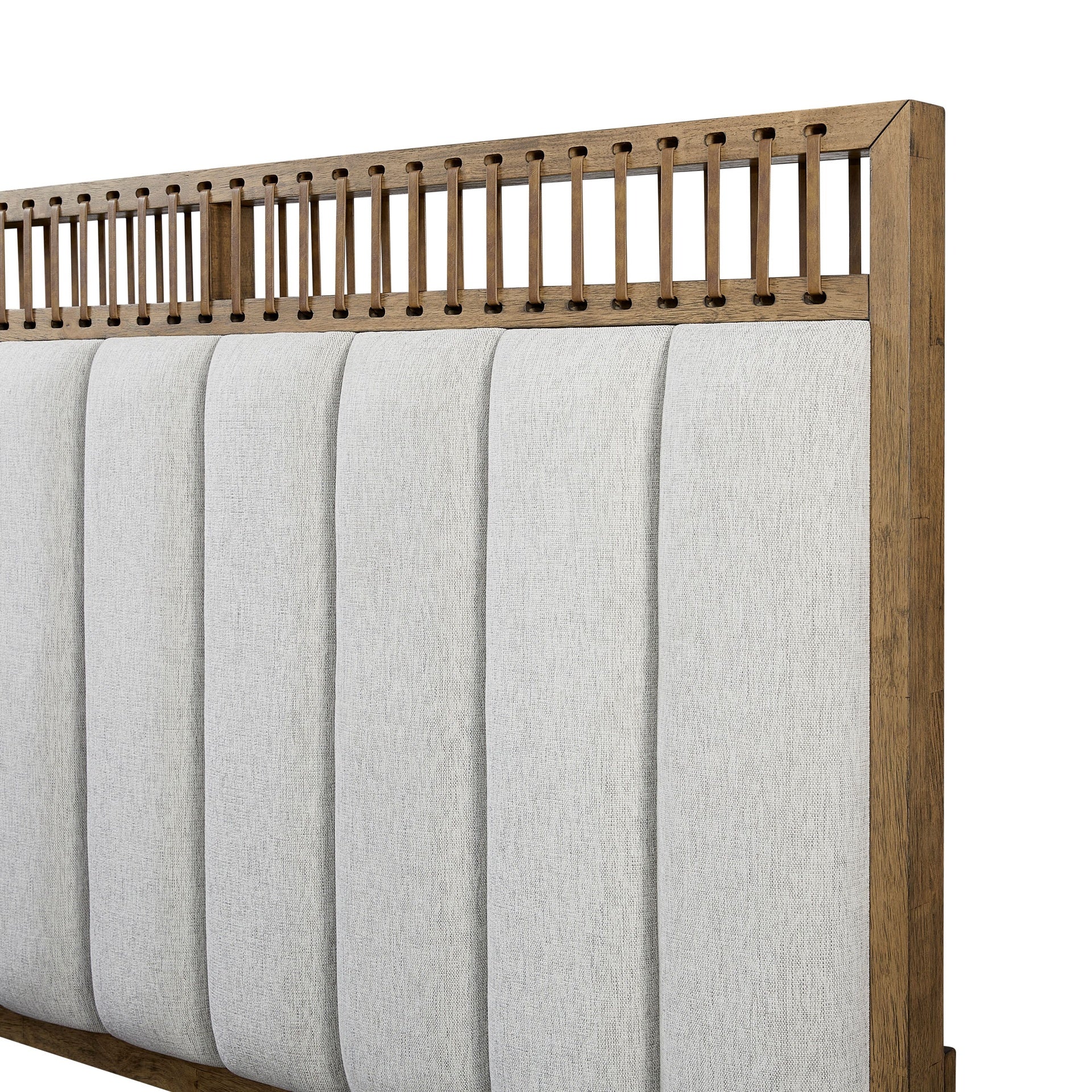 Queen Upholstered and Strap Panel Bed