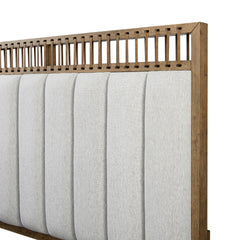 Queen Upholstered and Strap Panel Bed