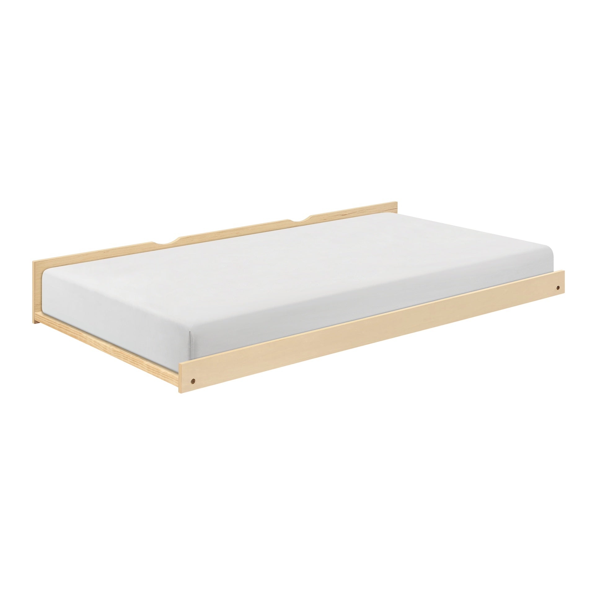 Natural Pine Finish Twin Trundle Transitional Bedroom Furniture 1pc