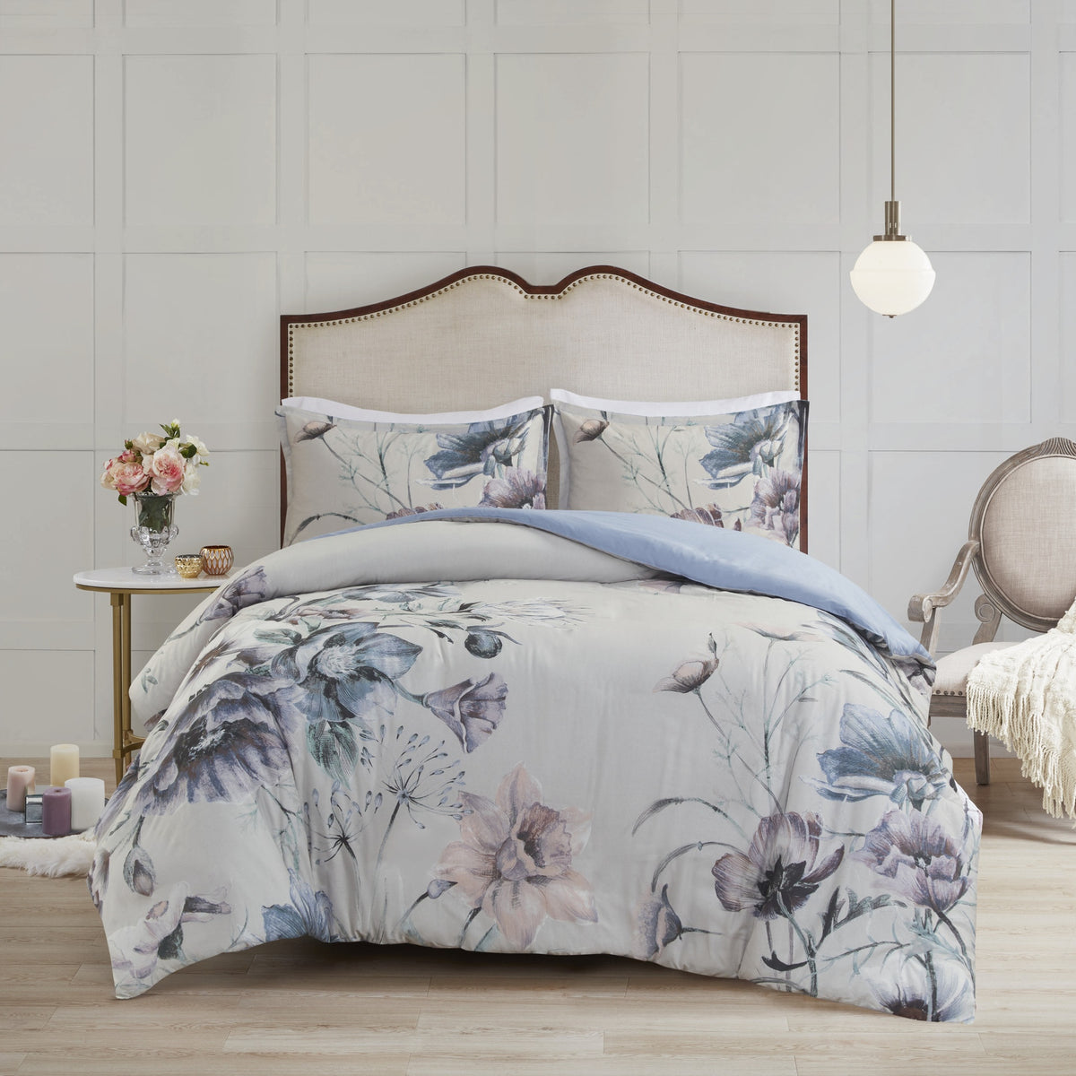 Full/Queen 3 Piece Cotton Printed Duvet Cover Set