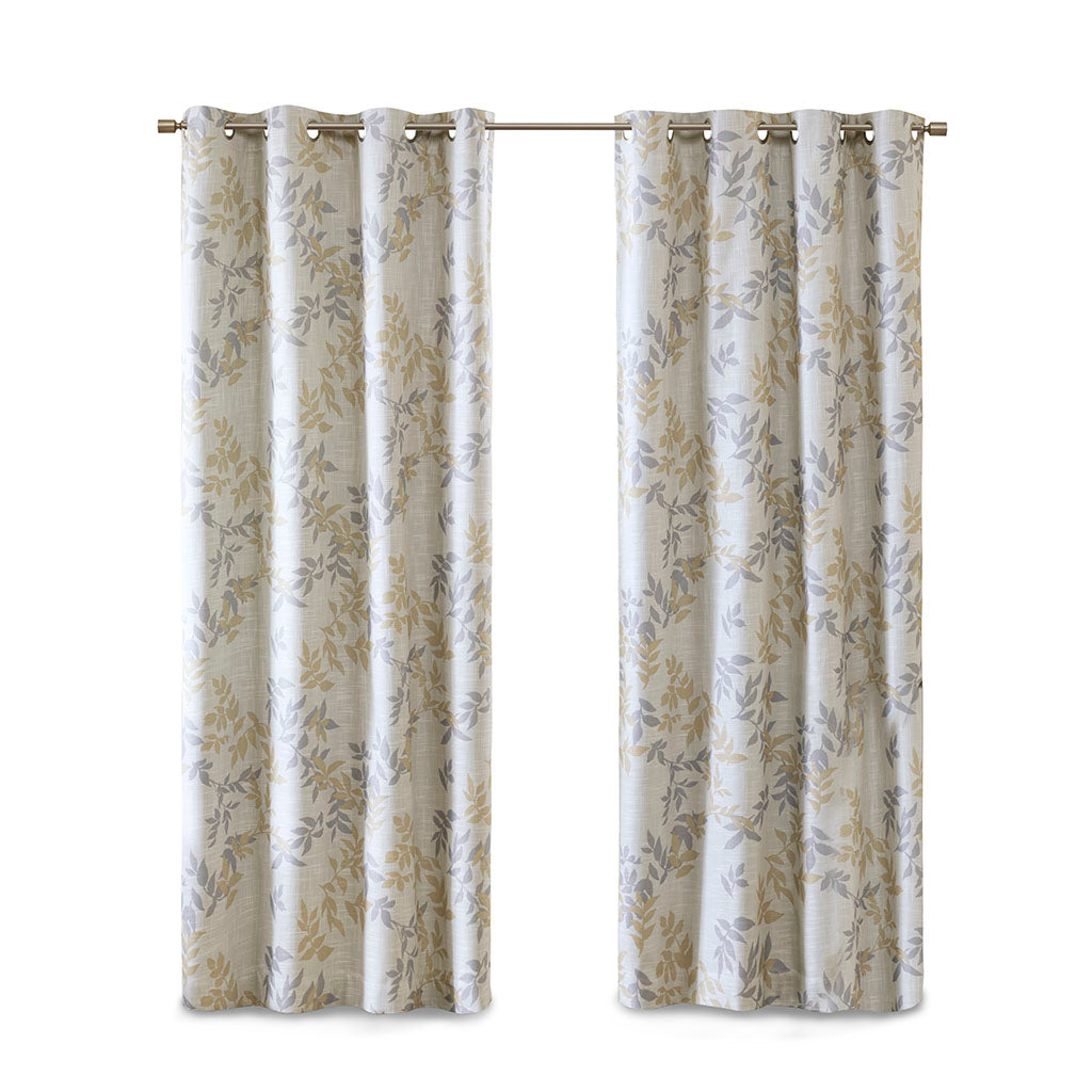 Printed Botanical Blackout Curtain Panel(Only 1 Pc Panel)