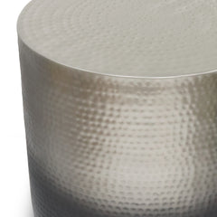Nova Metal Side Table in Silver Ombre