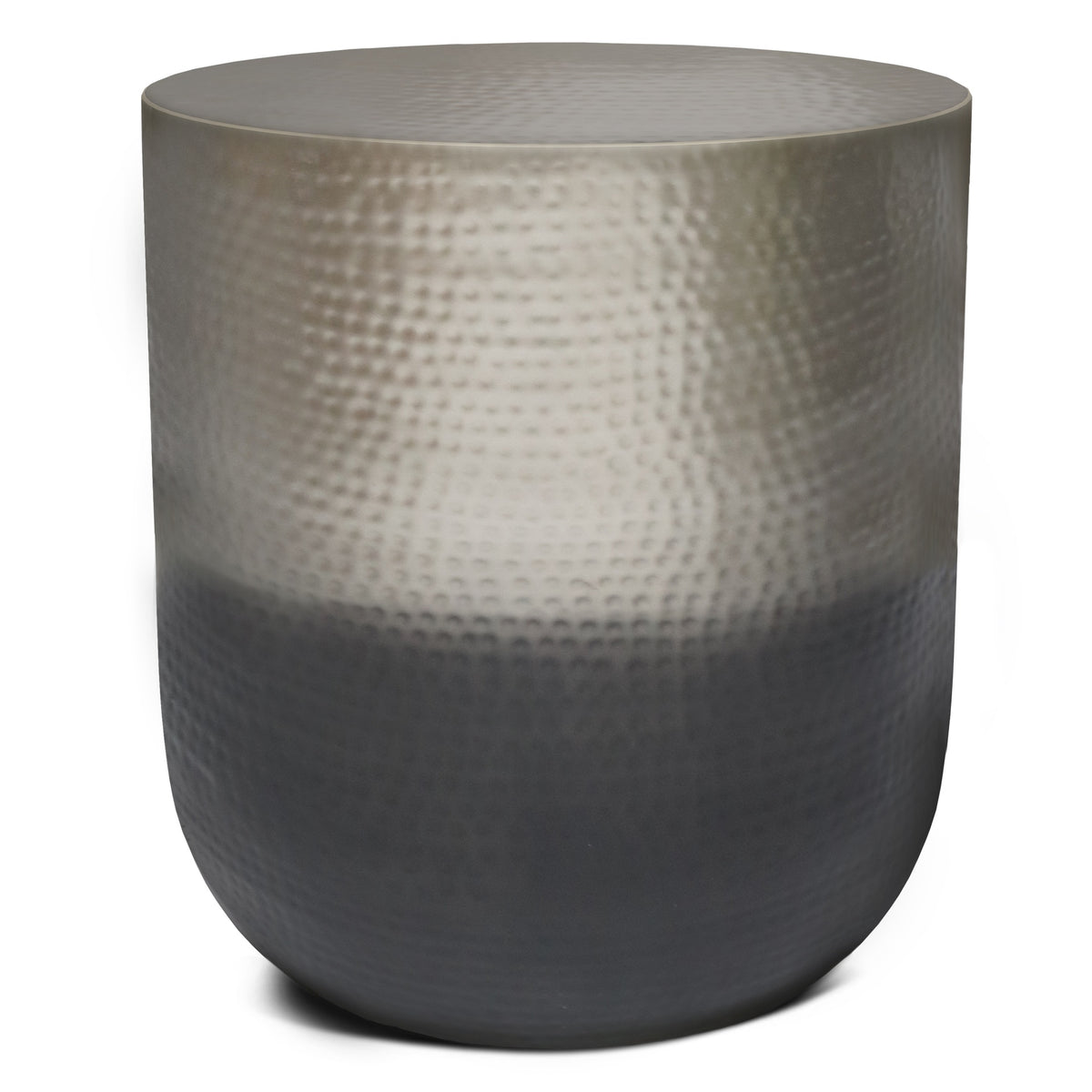 Nova Metal Side Table in Silver Ombre