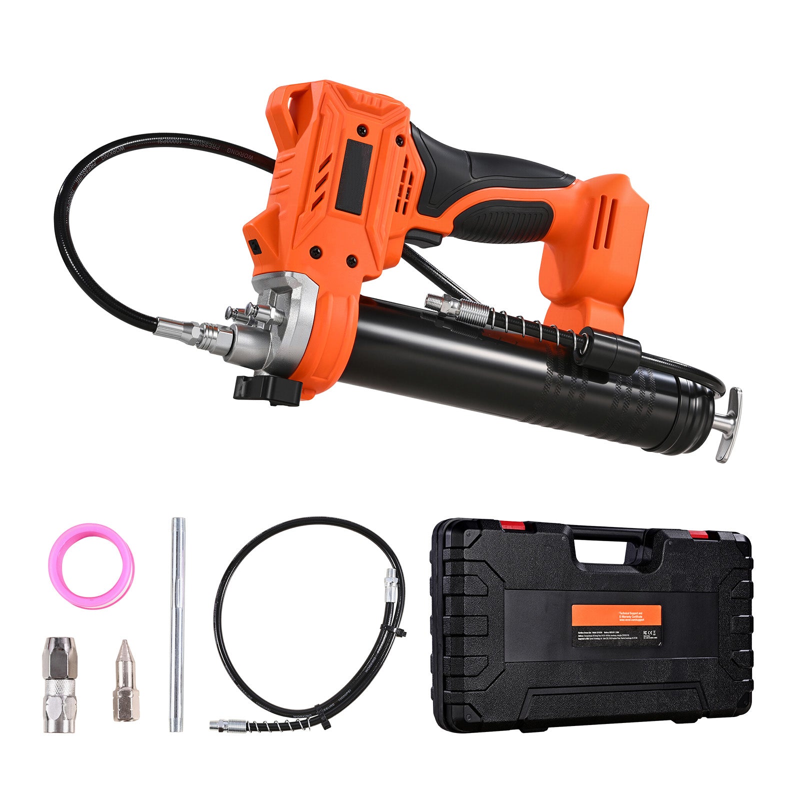 Cordless Grease Gun 80,000 PSI 20V Battery Operated Grease Gun (Tool Only)
