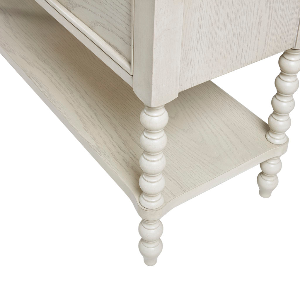 2 Drawer Accent Chest Antique Cream