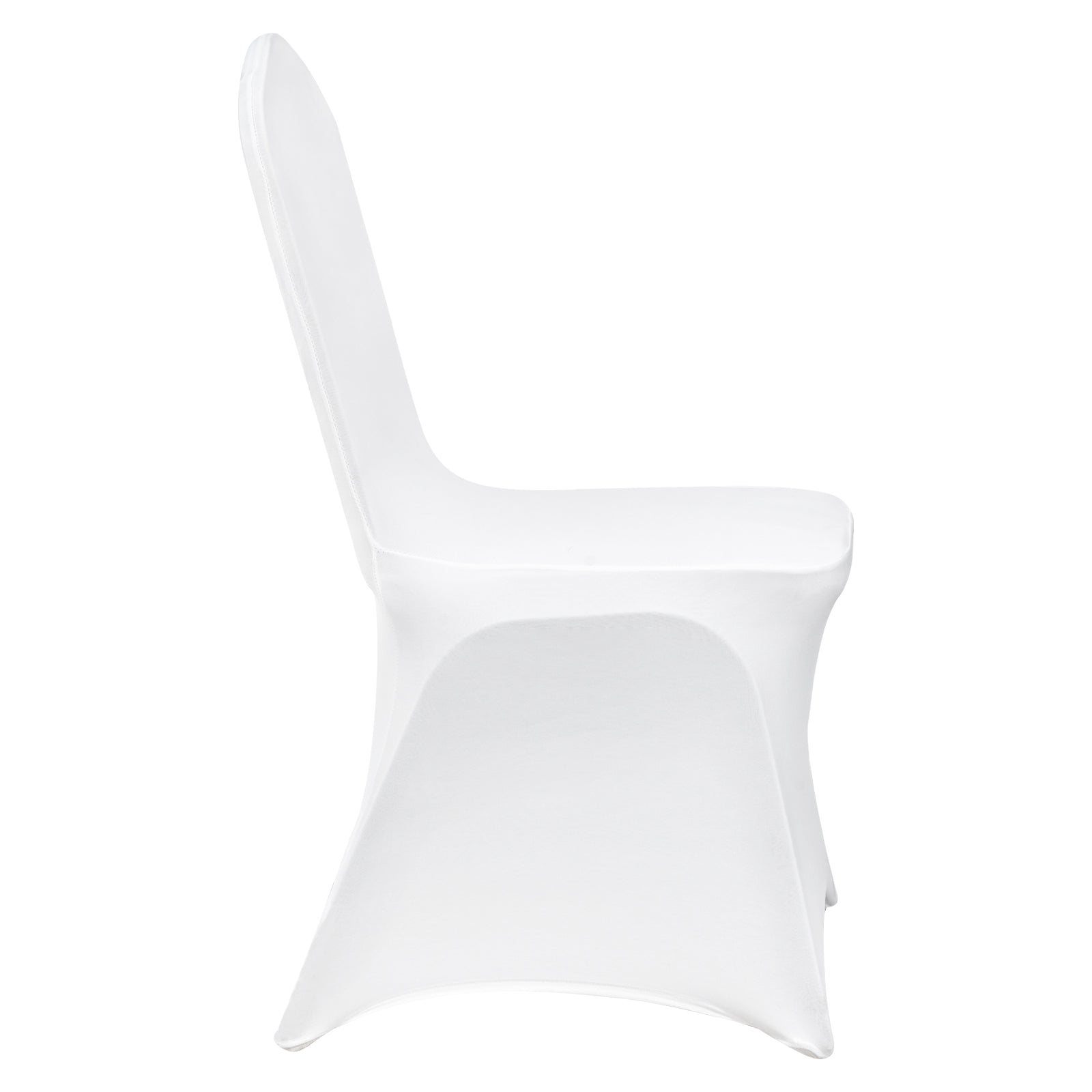 Stretch Spandex Folding Chair Covers, Universal Fitted Chair Cover, Removable Washable Protective Slipcovers, for Wedding, Holiday, Banquet, Party, Celebration, Dining (200PCS White)
