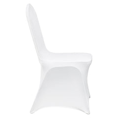 Stretch Spandex Folding Chair Covers, Universal Fitted Chair Cover, Removable Washable Protective Slipcovers, for Wedding, Holiday, Banquet, Party, Celebration, Dining (200PCS White)