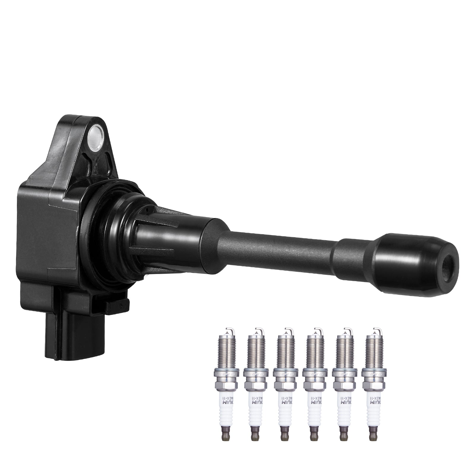 Ignition Coil Pack and Spark Plugs Set of 4 Compatible with Nissan Altima Versa