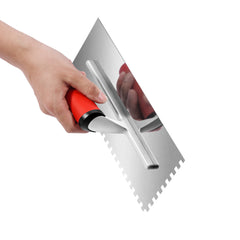 Tile Tools Stainless Steel Squared Notch Tile Trowel 10.9x4.4in Pro Grade