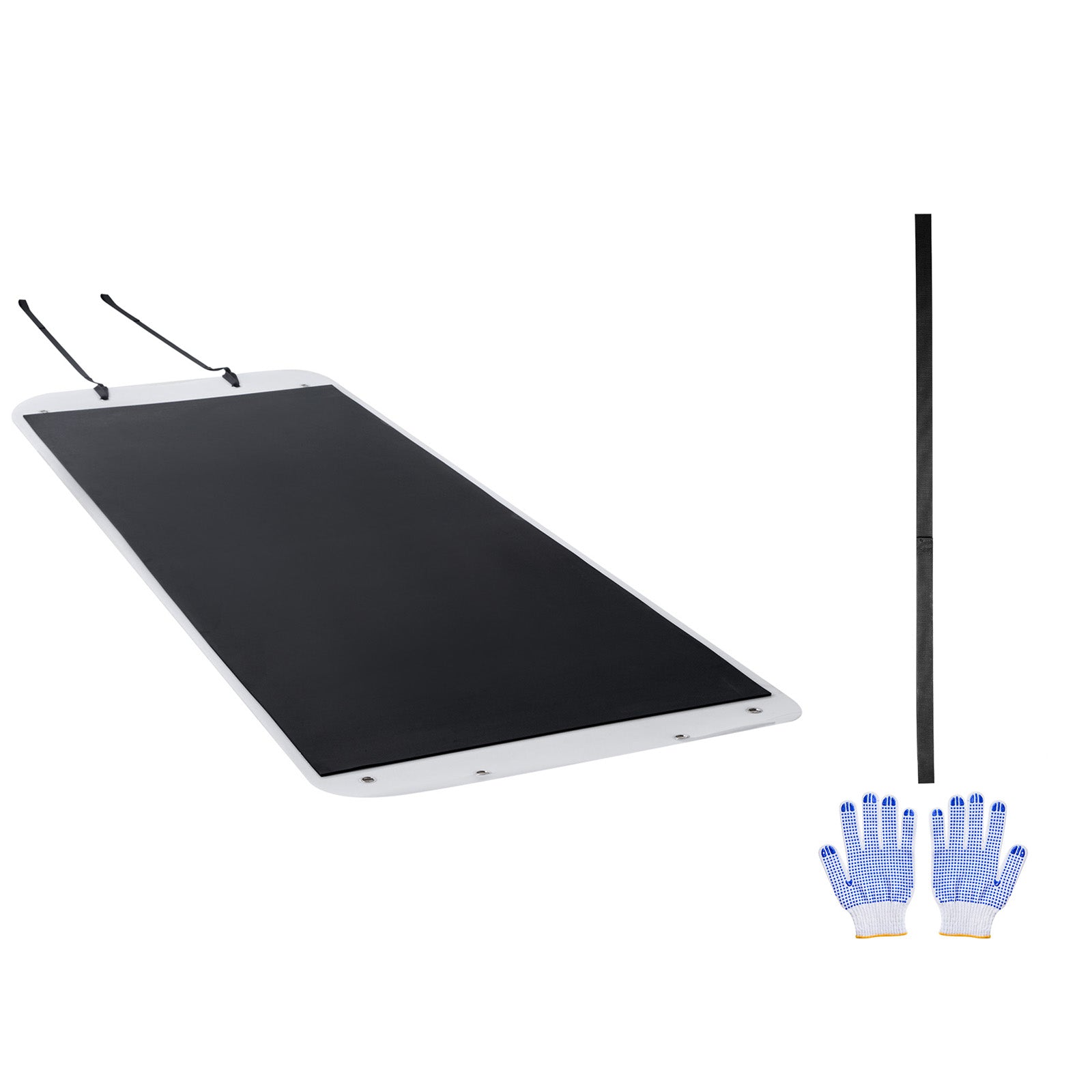 Yard Drag Sled 110 x 46 in 1600lbs Heavy Duty PE Glider Hauler Mat Pull Cable