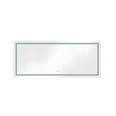 72 x 30 Inch LED Bathroom Mirror with Front and Backlight, Wall Mounted Vanity Mirror, Anti-Fog, Memory, 3 Colors, Stepless Dimmable