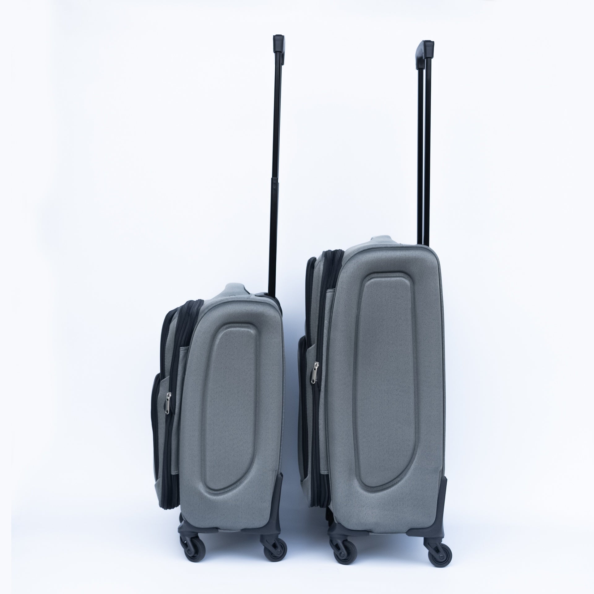 Two-piece suitcase suitcase set Oxford trolley case without password lock universal wheel  GRAY