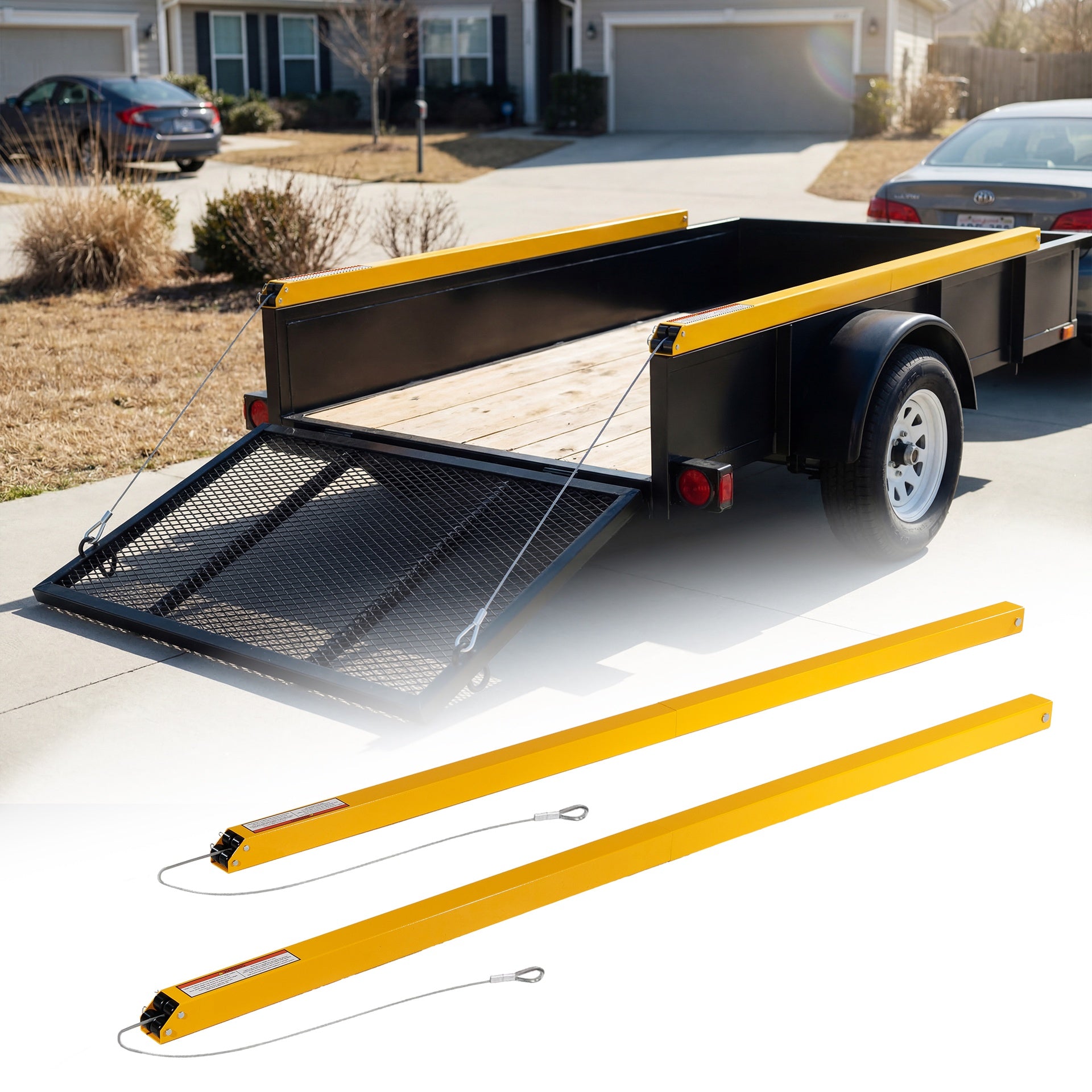 Liftgate Ramp Tailgate Utility Trailer Gate Liftgate Ramp Lift 2 Sided Lift Assist S ...