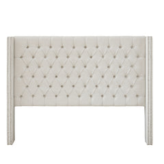 Upholstery Headboard Cream Queen