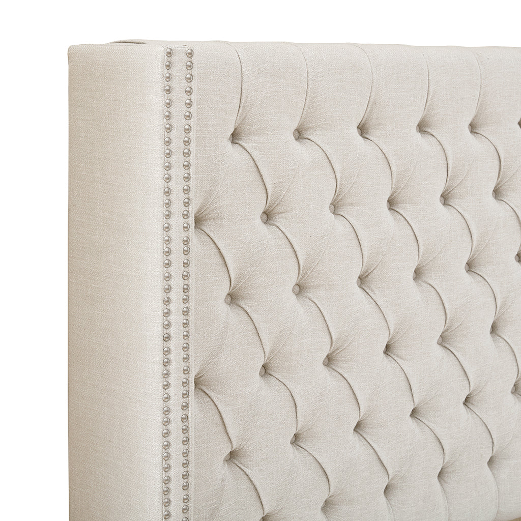 Upholstery Headboard Cream Queen