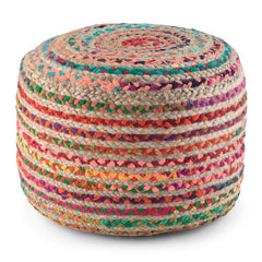 Margo - Round Pouf - Multi Color