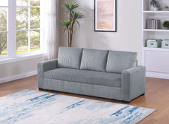 Modern Convertible Sleeper Sofa with Pull-Out Bed Corduroy